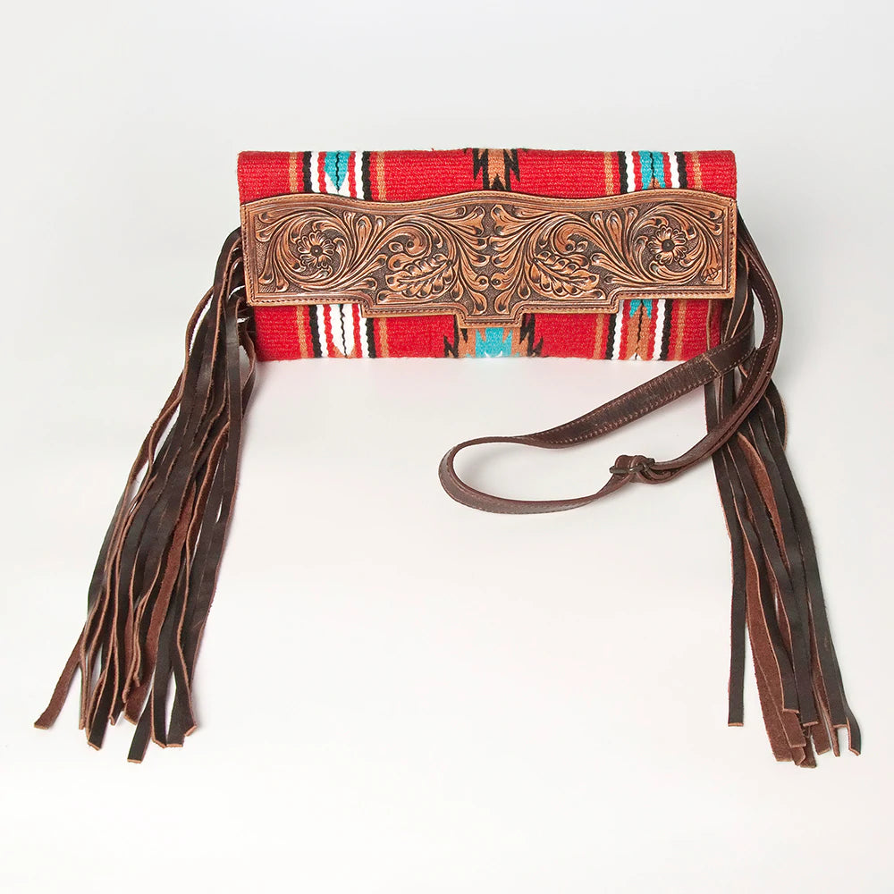American Darling Red Blanket Clutch - Soft & Stylish Women's Handbag for Evening Parties, Weddings & Date Nights | Perfect Gift for Her