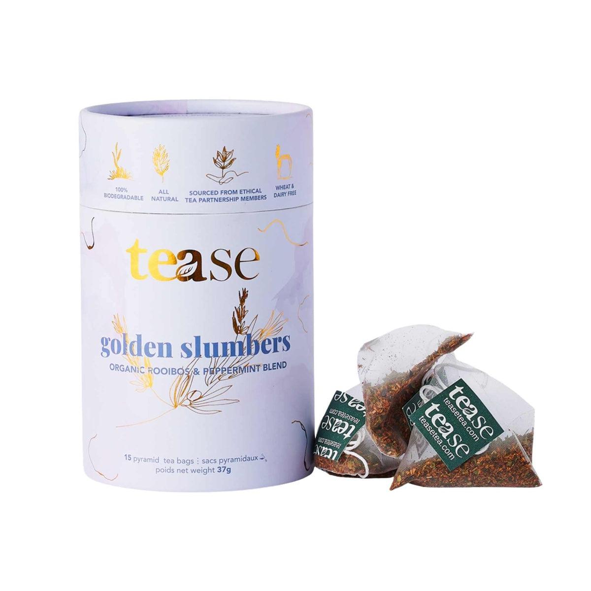 Tease Golden Slumbers - Luxurious Satin Sleep Mask for Women & Men - Perfect for Travel, Meditation & Deep Sleep
