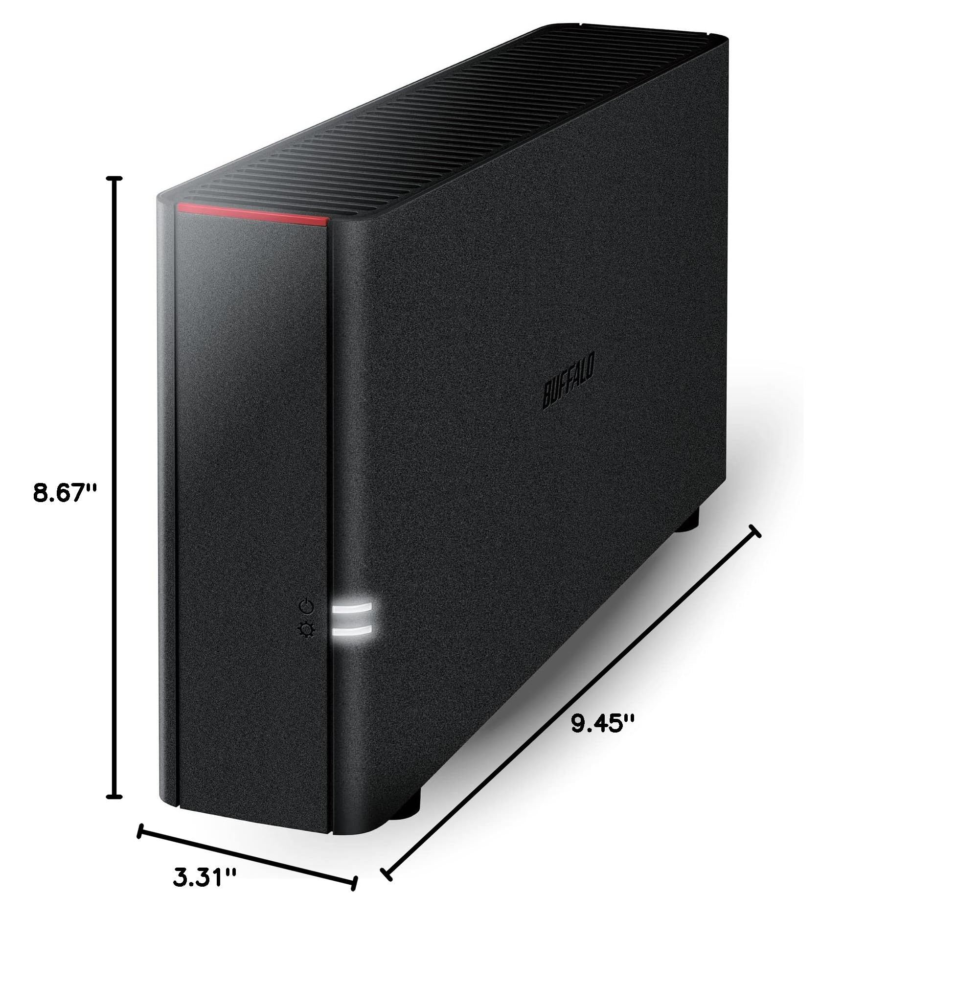 BUFFALO LinkStation 210 2TB 1-Bay NAS Network Attached Storage with Pre-Installed HDD - Secure Home Cloud & Network Storage for Media Backup, File Sharing & Remote Access