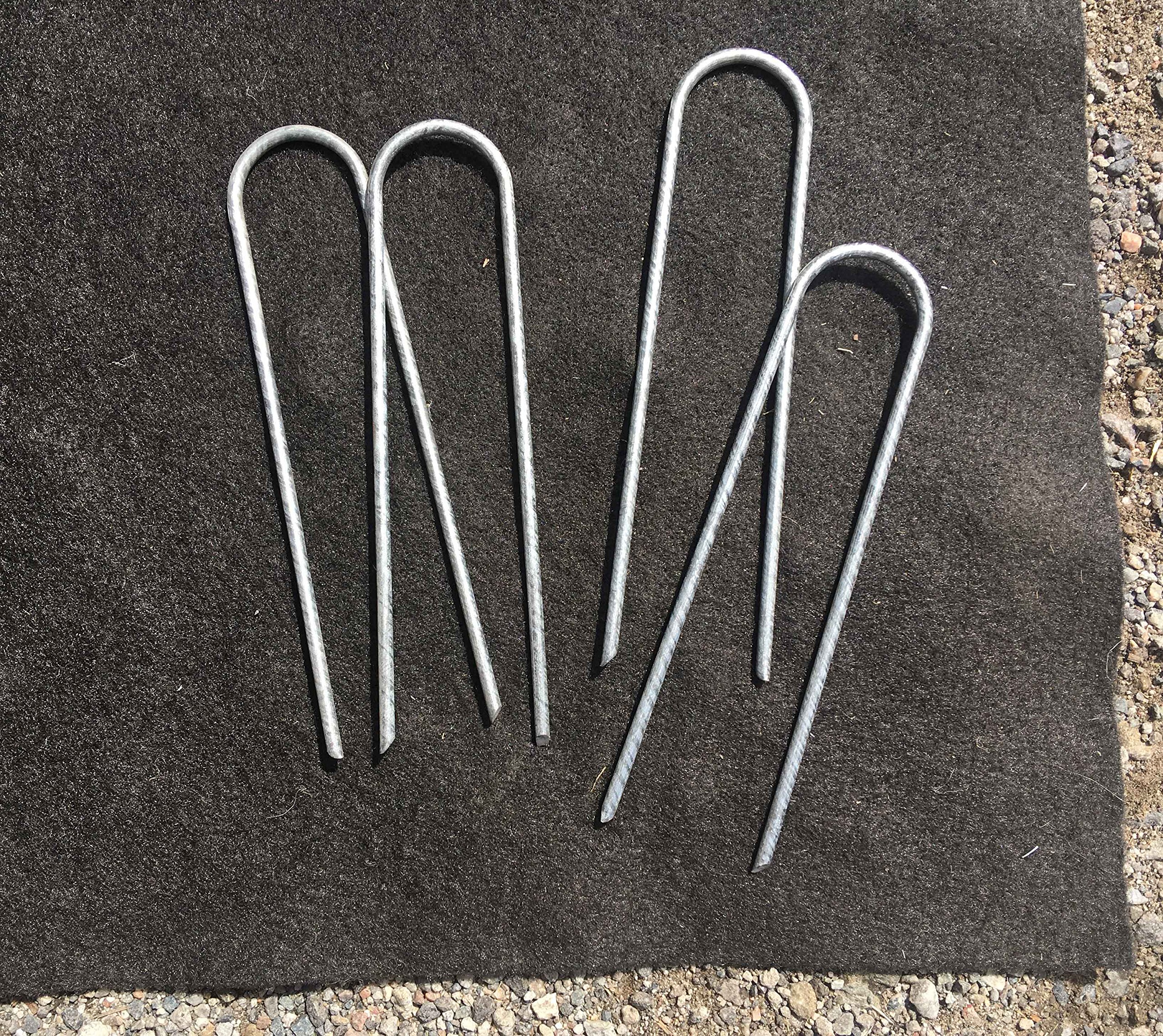 Sandbaggy 6-Inch Galvanized Steel Landscape Staples - Heavy Duty 9 Gauge Garden Stakes for Fabric Pins, Ground Cover, Fence Anchors & Lawn Nails | Ideal for Organic Farming, Landscaping & DIY Projects (Pack of 1,000)