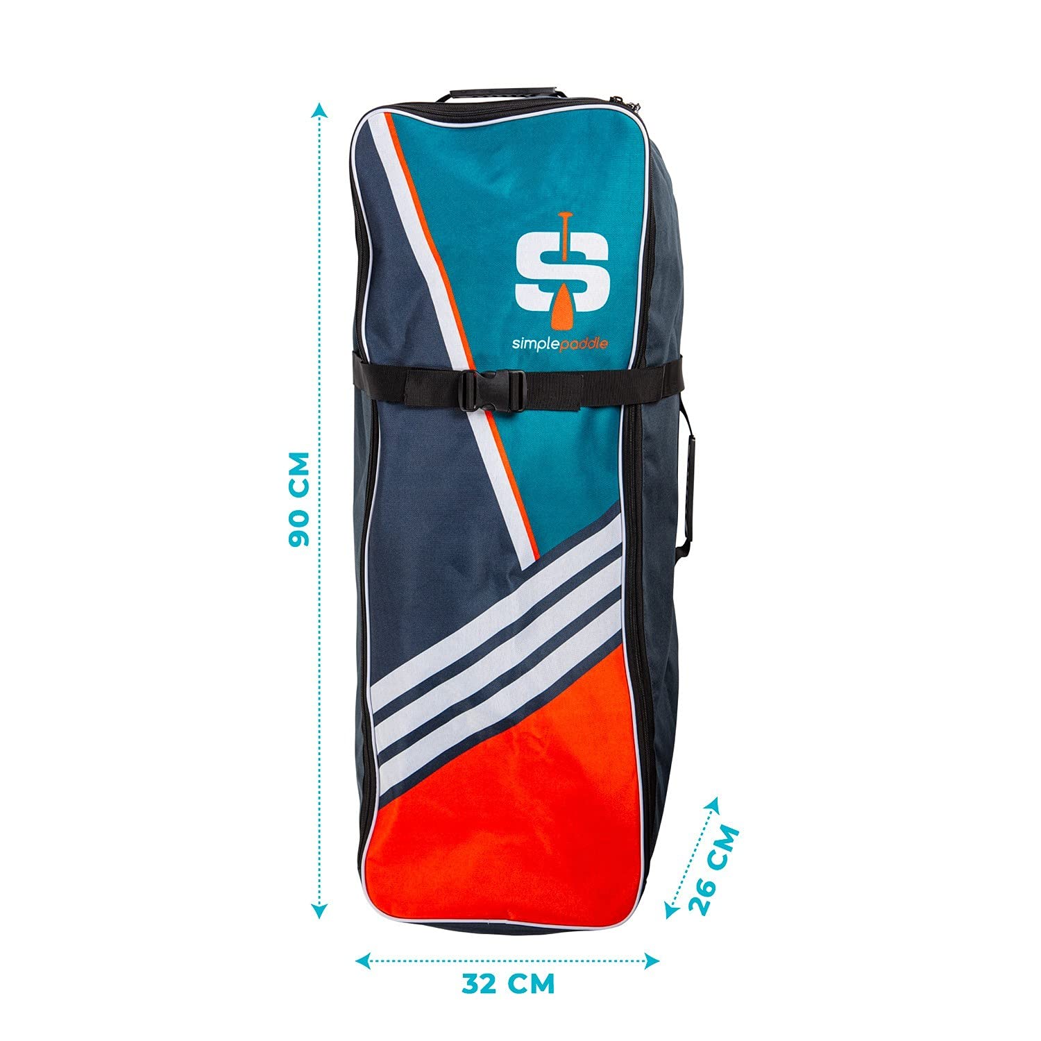 Premium Universal Stand Up Paddle Board Carry Bag - 90 x 32 x 26cm Waterproof SUP Storage & Transport Case - Perfect for Beach, Lake & Travel Adventures