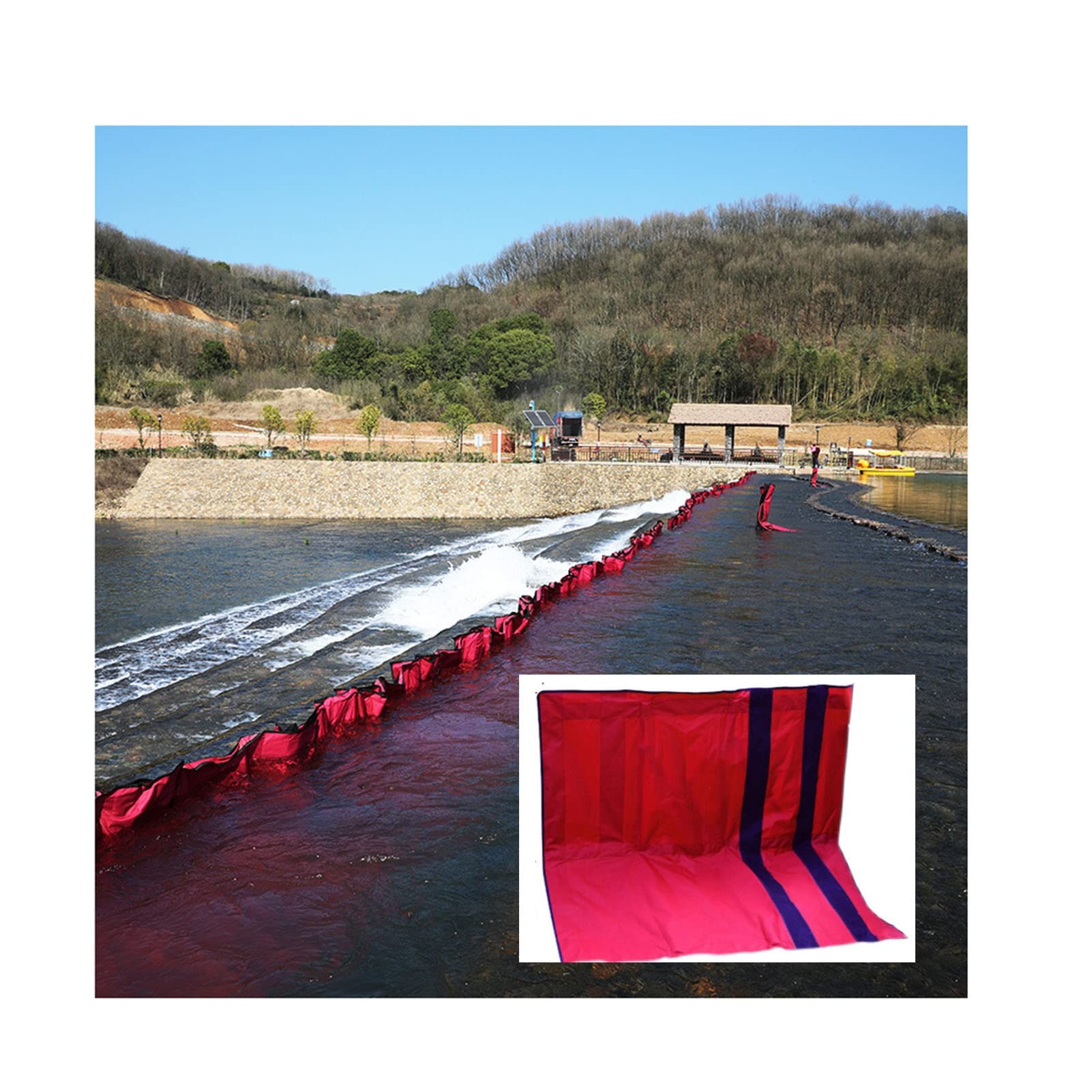 Adjustable Flood Barrier for Garage - Water Dam Flood Protection Panel, Heavy Duty Anti-Flooding Water Block Board | Perfect for Home, Business & Storm Preparedness