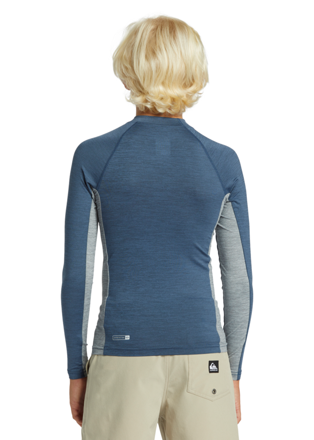 Quiksilver Boys UPF 50+ Long Sleeve Rash Guard Shirt - Sun Protection Swimwear for Surfing, Swimming & Outdoor Activities