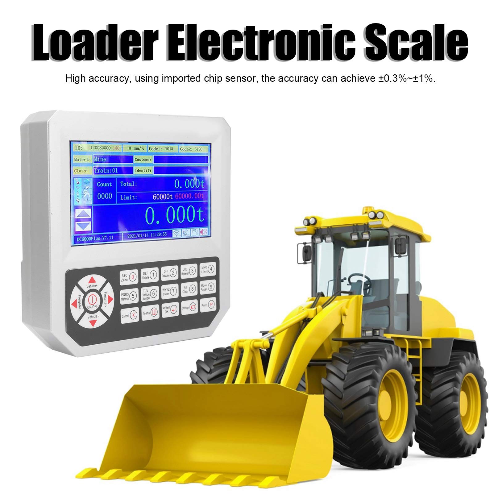 High Accuracy Forklift Electronic Scale - Industrial Loader Weighing System with Accessories & Manual | Warehouse, Logistics & Construction Use