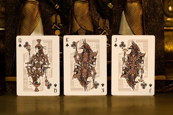 Gods of Egypt Playing Cards - Red Ochre Edition | Premium Egyptian Mythology Themed Deck for Card Games, Magic Tricks & Collectors
