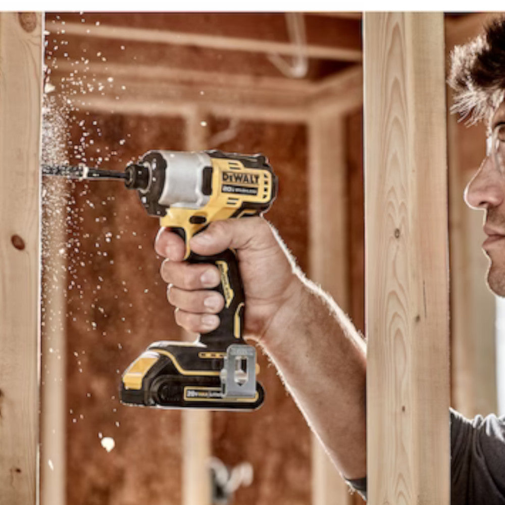 DEWALT DCF840C2 20V MAX* 1/4 in. Brushless Cordless Impact Driver Kit (Refurbished with Warranty) - Perfect for DIY Projects, Construction & Home Repairs