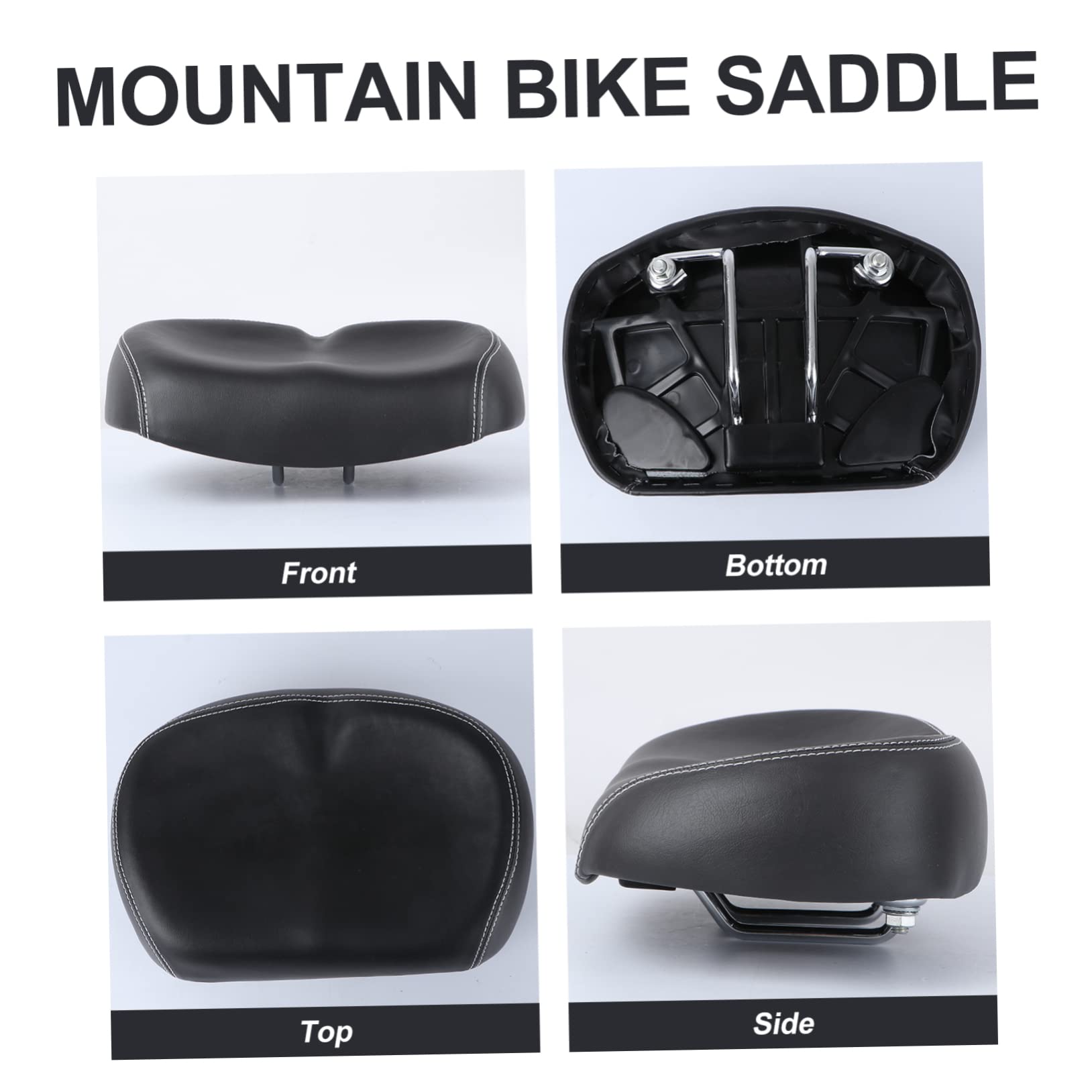 Ergonomic Universal Bike Seat Cushion - Shock Absorbing Replacement Bicycle Saddle for Exercise, Spin Bikes & Indoor Cycling - Comfortable for Long Rides, Commuting & Fitness Training