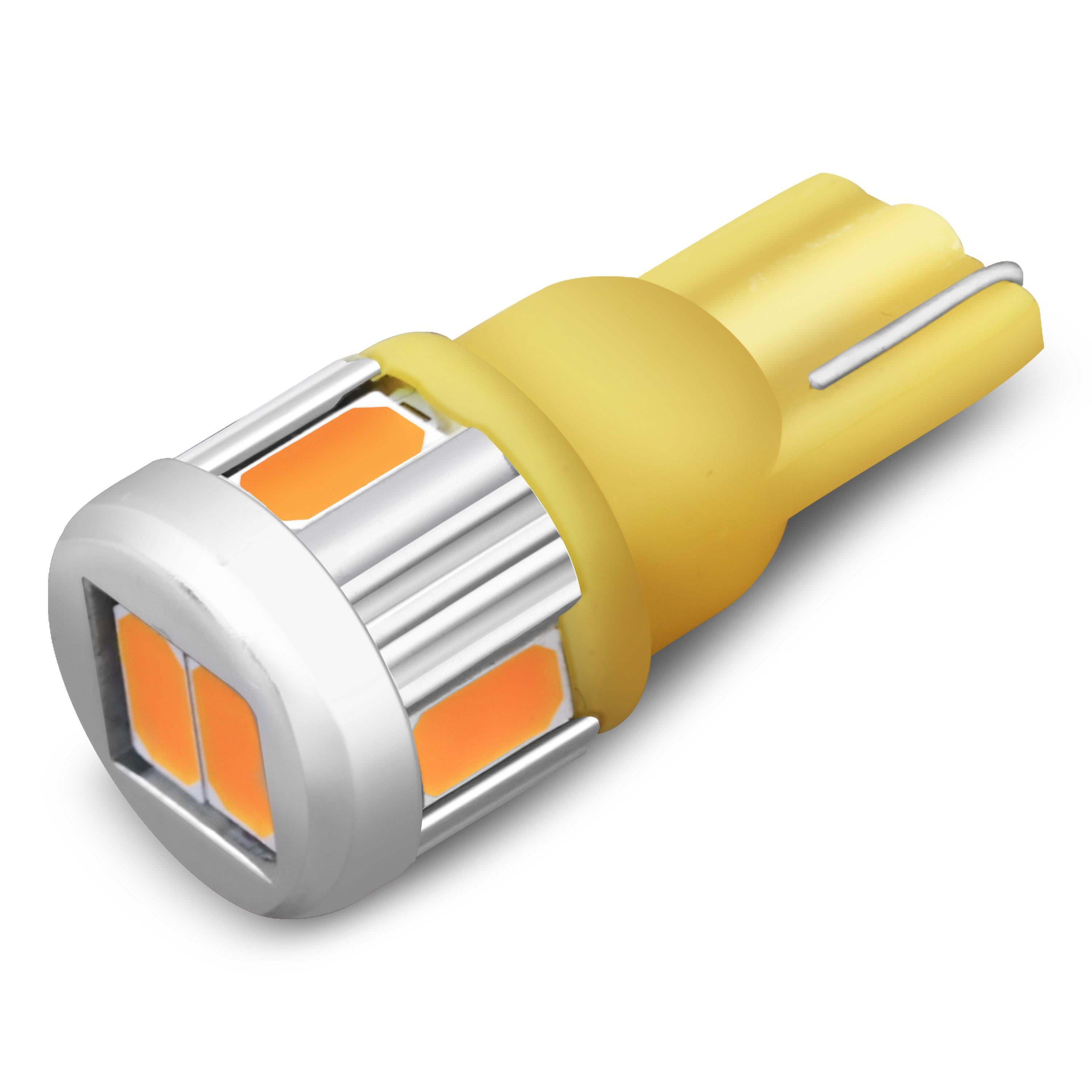 T10 194 168 LED Bulbs - 5630 SMD W5W 2825 Super Bright White Light - Perfect for Car Interior, Dashboard, License Plate & Dome Lights