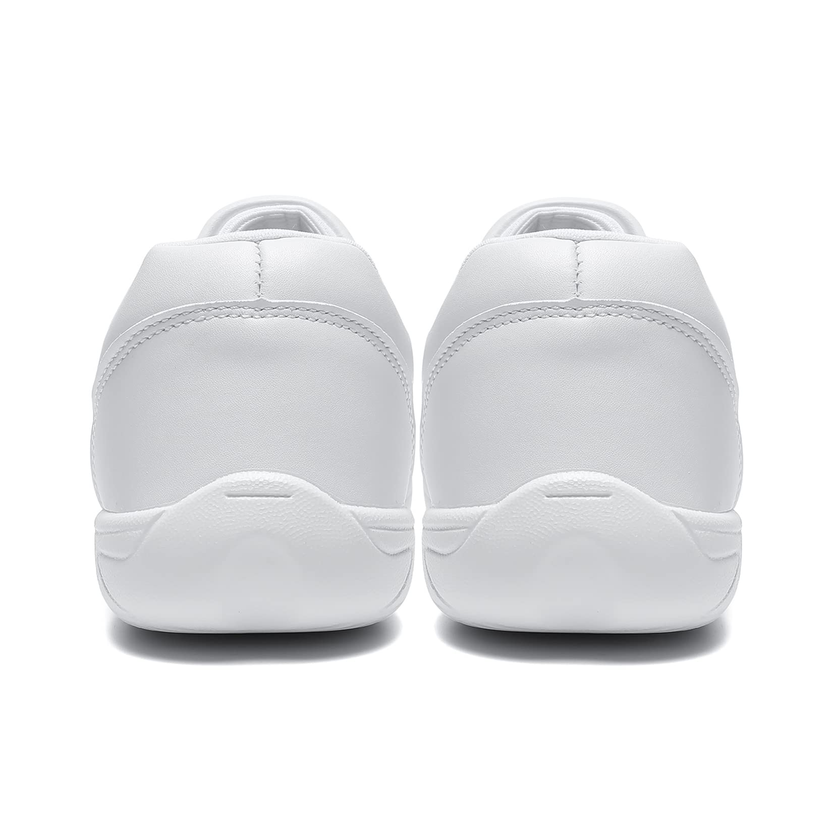 HIKLDK White Cheerleading Shoes for Girls - Youth Dance Sneakers, Fashion Athletic Training Shoes, Comfortable Kids Cheer Shoes for Competition, Gymnastics & School Sports Activities
