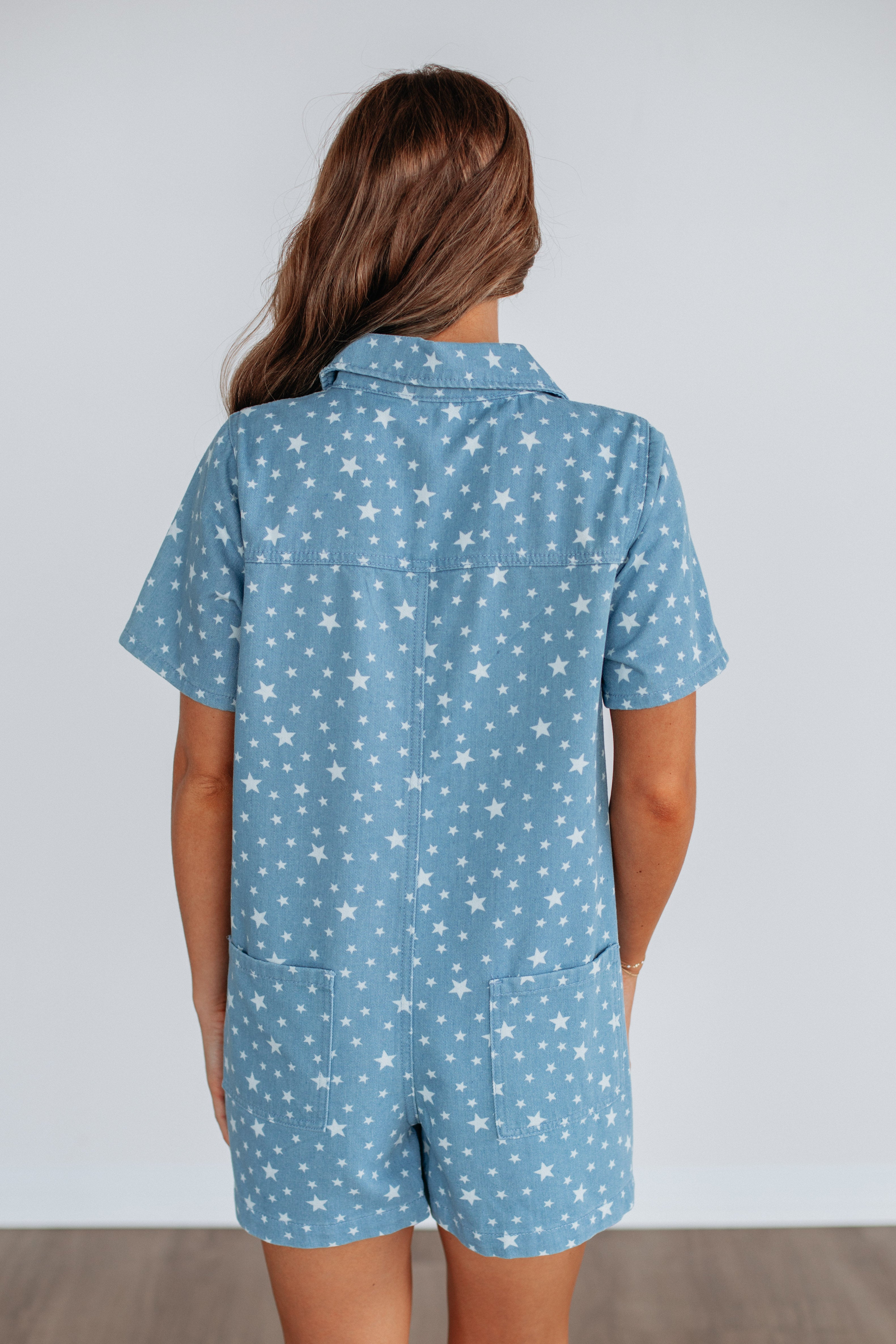 Feeling Like A Star Romper - Women's Fashion Jumpsuit for Casual Outings & Summer Parties | Perfect for Beach Vacations, Music Festivals and Night Out
