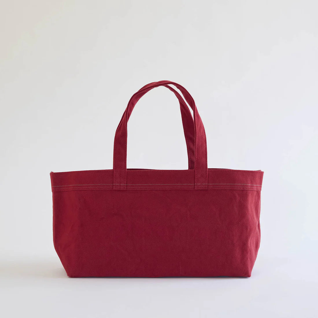 Kurashiki Selvedge Canvas Tote Bag - Japanese Handmade Autumn Leaves Red Tote for Women | Eco-Friendly Work Bag, Travel Tote, Shopping & Beach Bag