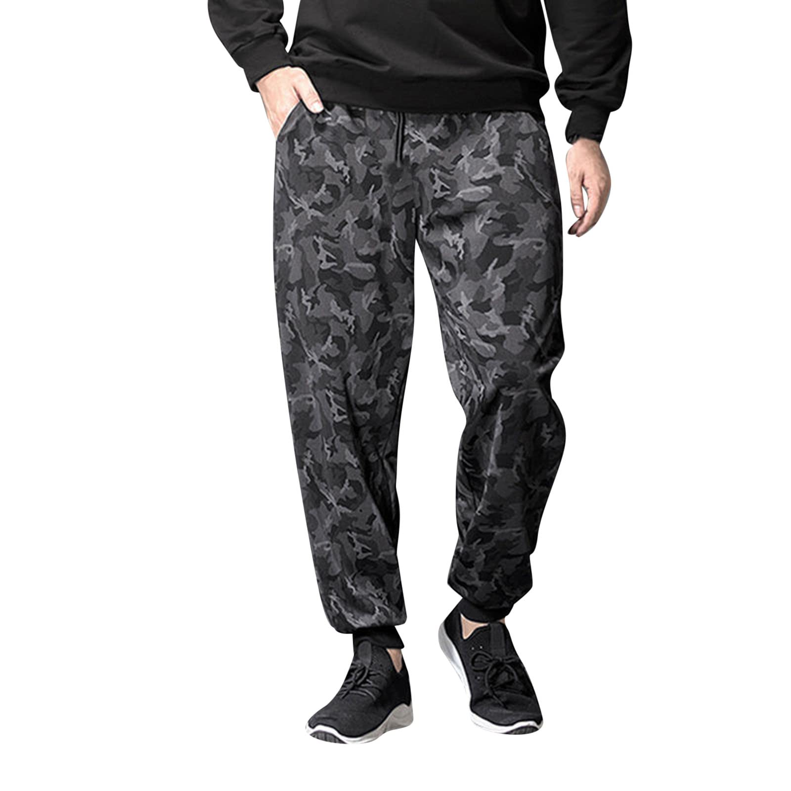 **Boys & Men's Winter Camouflage Velvet Sports Pants - Thick Loose-Fit Warm Casual Trousers for Skiing, Snowboarding & Outdoor Activities**