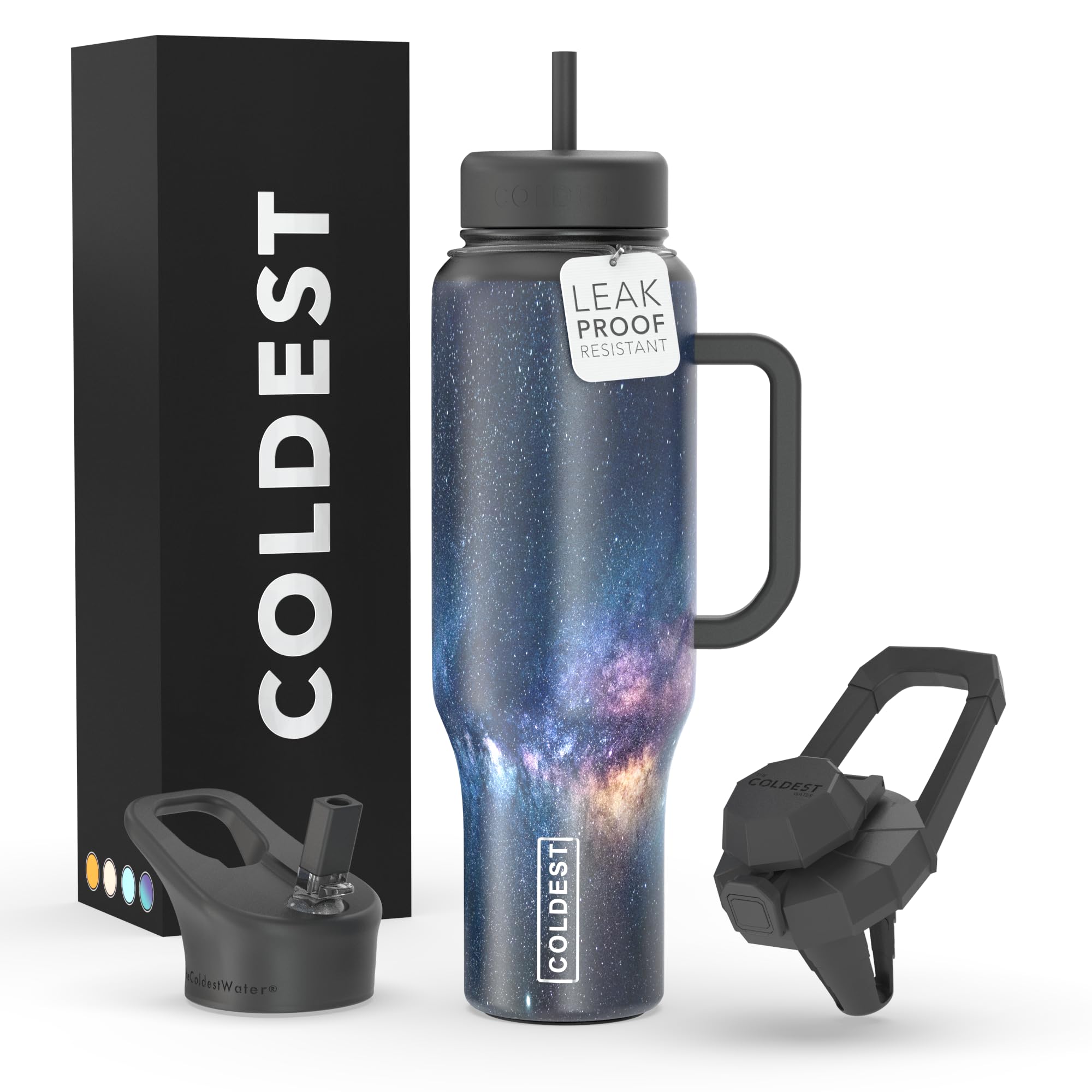 46 oz Stainless Steel Insulated Tumbler with Handle and Straw - 100% Leak Proof, 3 Lids, Cup Holder Friendly, Coldest 40 oz Tumbler for Women & Men (Saving Private Camo) - Perfect for Outdoor Adventures, Gym, and Office Use