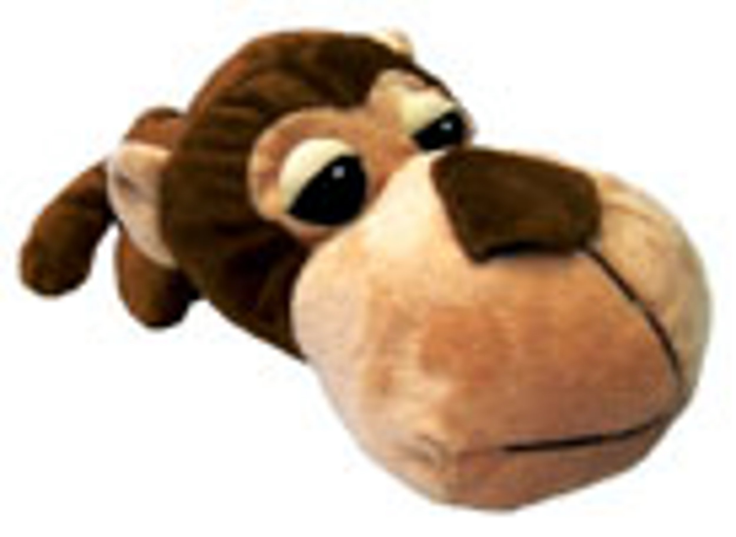 Boss Pet FatHedz Monkey Plush Dog Toy - Durable Chew Toy for Small & Medium Dogs, Perfect for Playtime & Training - Interactive Pet Toy for Indoor & Outdoor Fun