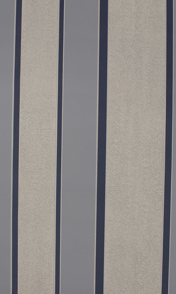 Blue & White Textured Stripe Wallpaper R7010 - Peel and Stick Removable Wallpaper for Bedroom, Living Room, Nursery - Self-Adhesive Wallpaper for Home Decor