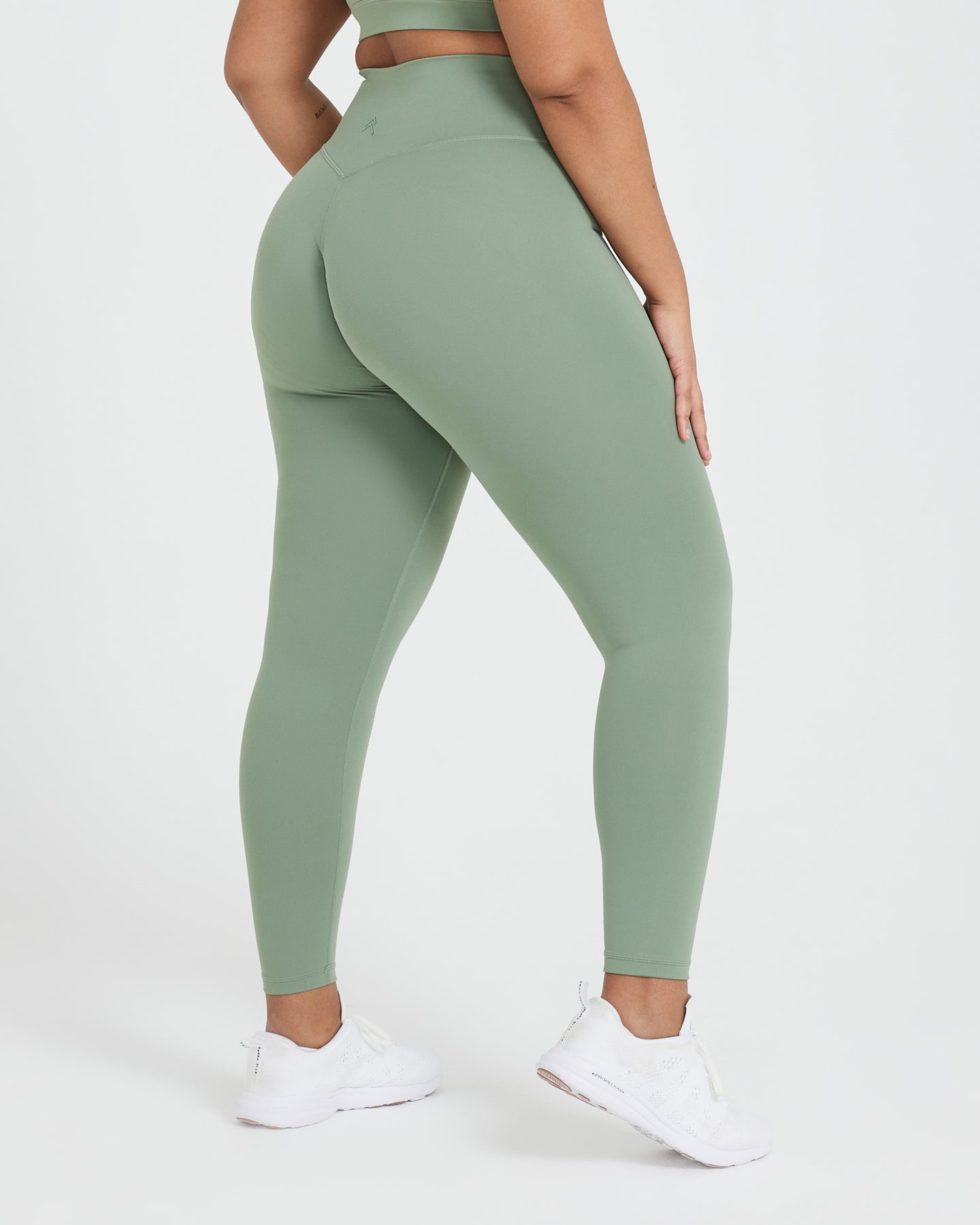 Timeless High Waist Yoga Leggings for Women - Soft & Stretchy Sage Green Workout Pants | Perfect for Yoga, Gym, Running & Lounge Wear