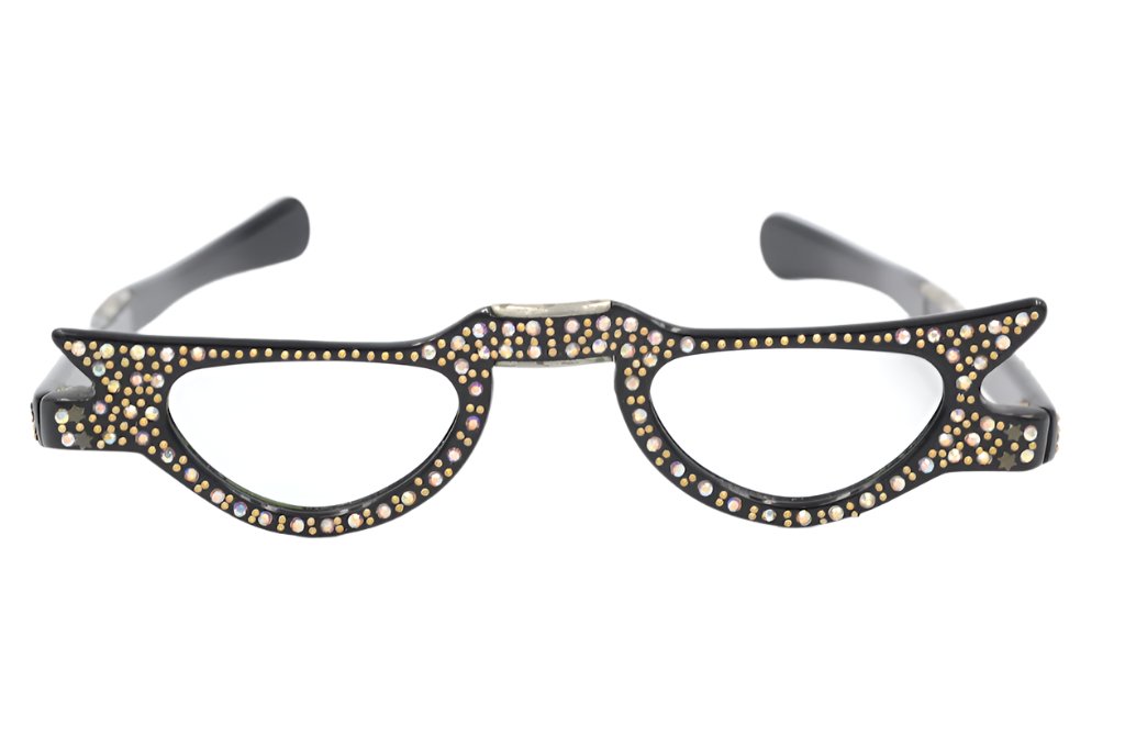 Black Rhinestone Foldable Reading Glasses - Stylish & Portable for Women - Perfect for Travel, Reading, and Fashion Accessories
