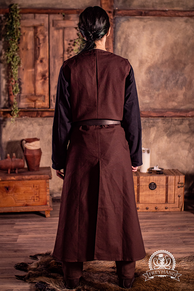 Tabard Robert Brown - Stylish and Comfortable Medieval Tunic for LARP, Cosplay, and Renaissance Fairs | Perfect for Historical Reenactments and Themed Events