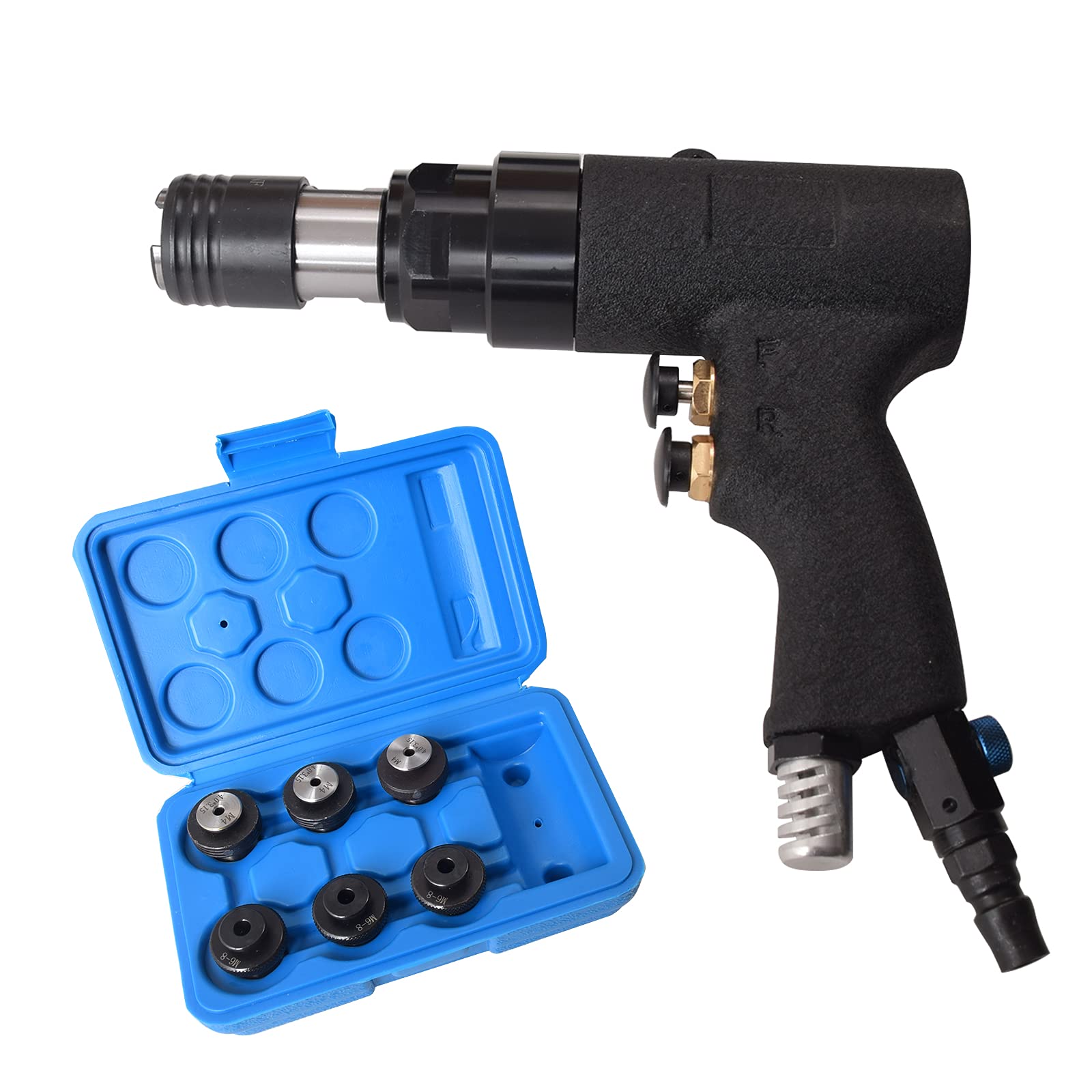 Pneumatic Tapping Machine M3-M12 | Handheld Air Tapper Tool with Chucks Set | 400 RPM | Ideal for Metalworking, Automotive Repair & DIY Projects