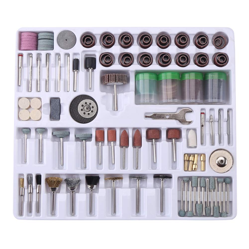 **Yunnyp 216pcs Mini Rotary Tool Accessories Kit - Polish, Grind, Drill & Sanding Set for DIY, Crafting & Jewelry Making**
