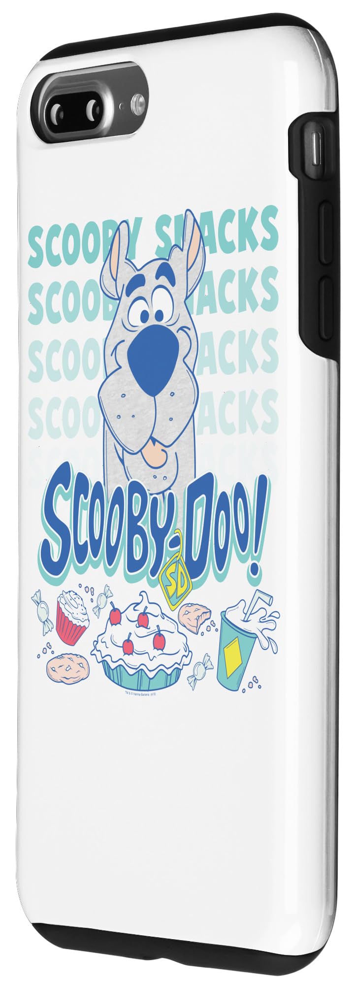 Scooby-Doo Snacks Phone Case for iPhone 7 Plus/8 Plus - Cute Cartoon Protective Cover for Girls, Teens & Fans - Perfect for School, Work & Daily Use