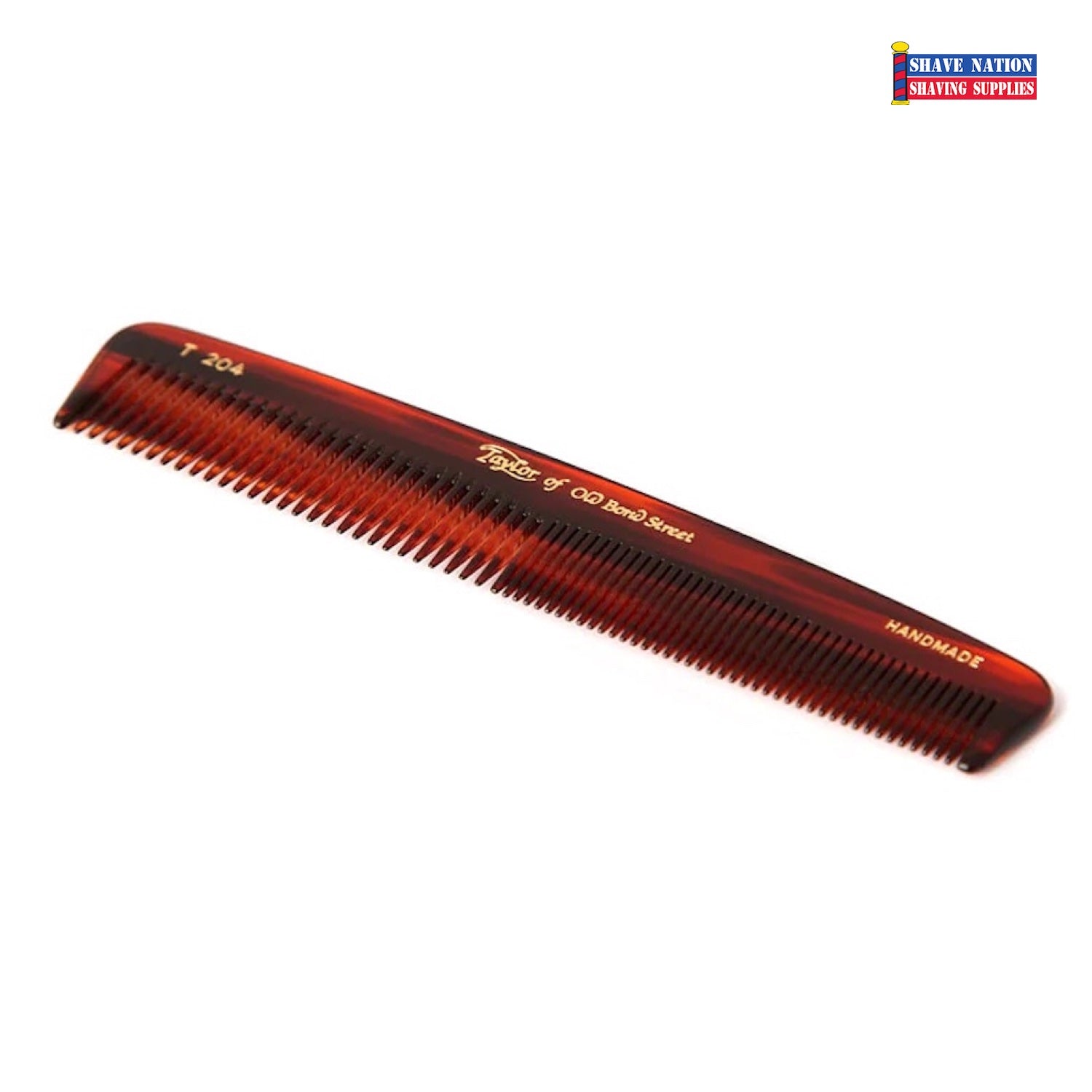 Taylor of Old Bond Street Premium Pocket Comb for Men - Compact Travel Hair Comb for Styling & Grooming - Perfect for Home, Office & Travel Essentials