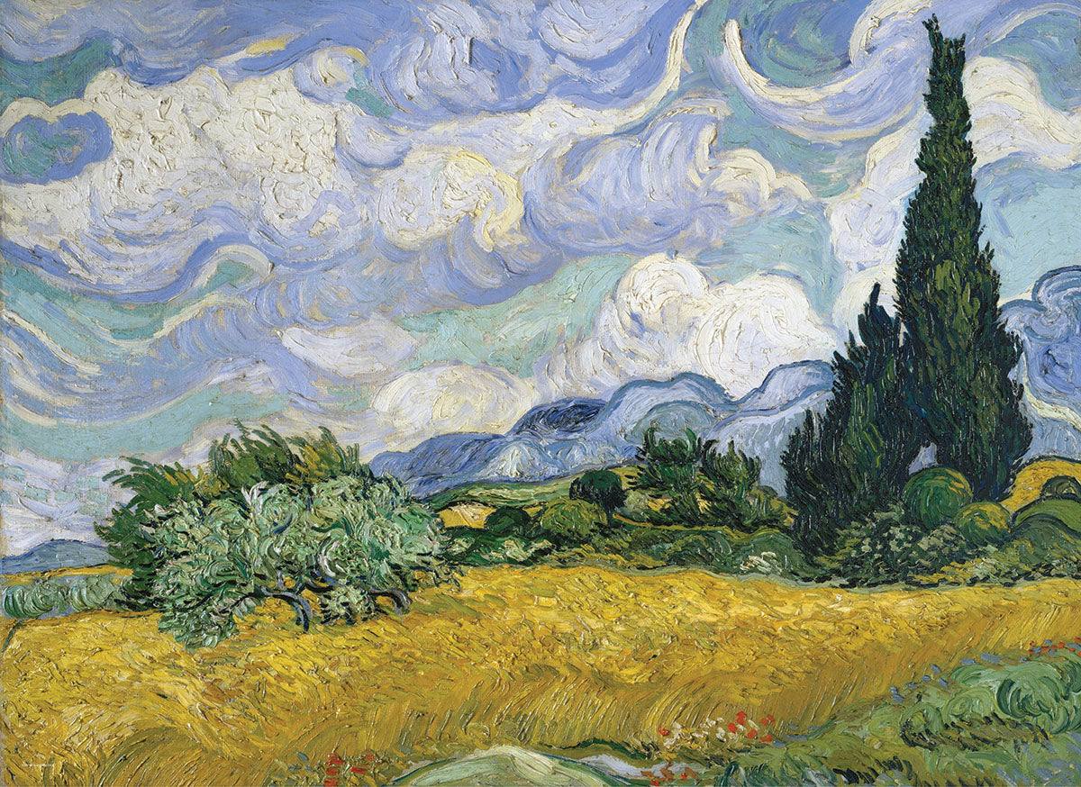 Eurographics 1000-Piece Jigsaw Puzzle - Van Gogh Wheat Field With Cypresses | Premium Art Puzzle for Adults & Teens | Perfect for Relaxation, Home Decor & Gift Giving