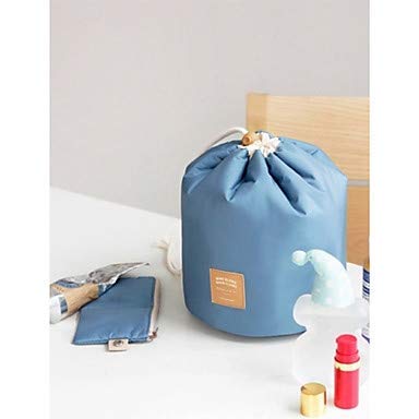 OCTOPUS PRIME Barrel Shaped Cosmetic Pouch - Waterproof Makeup Bag for Travel & Daily Use | Round Cosmetic Case Organizer | Perfect for Toiletries, Brushes & Beauty Essentials