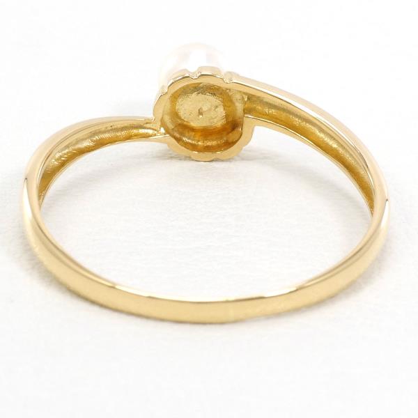 18K Yellow Gold Pearl Ring for Women - Elegant Pearl Jewelry for Engagement, Wedding & Special Occasions