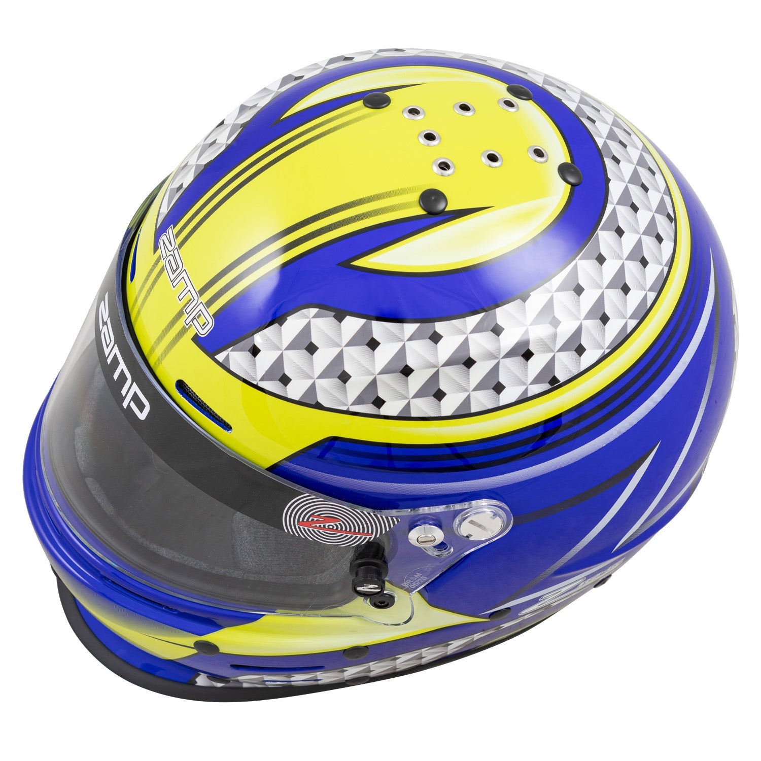 Zamp RZ 62 Aramid Graphic Snell SA2020 Racing Helmet - Lightweight Motorcycle Racing Helmet for Track & Street Use - Perfect for Motorsports, Auto Racing & High-Speed Performance Driving