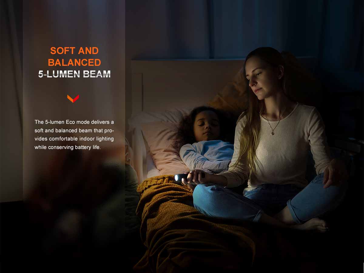 Fenix E28R V2.0 Rechargeable Flashlight - 1200 Lumens, USB-C Charging, Compact EDC Light for Camping, Hiking & Emergency Use