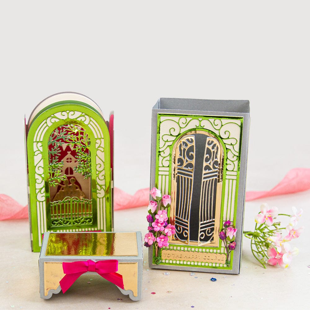 Gatefold Shadow Frame Box Die Set 5375e - Perfect for Scrapbooking, Card Making, and DIY Craft Projects