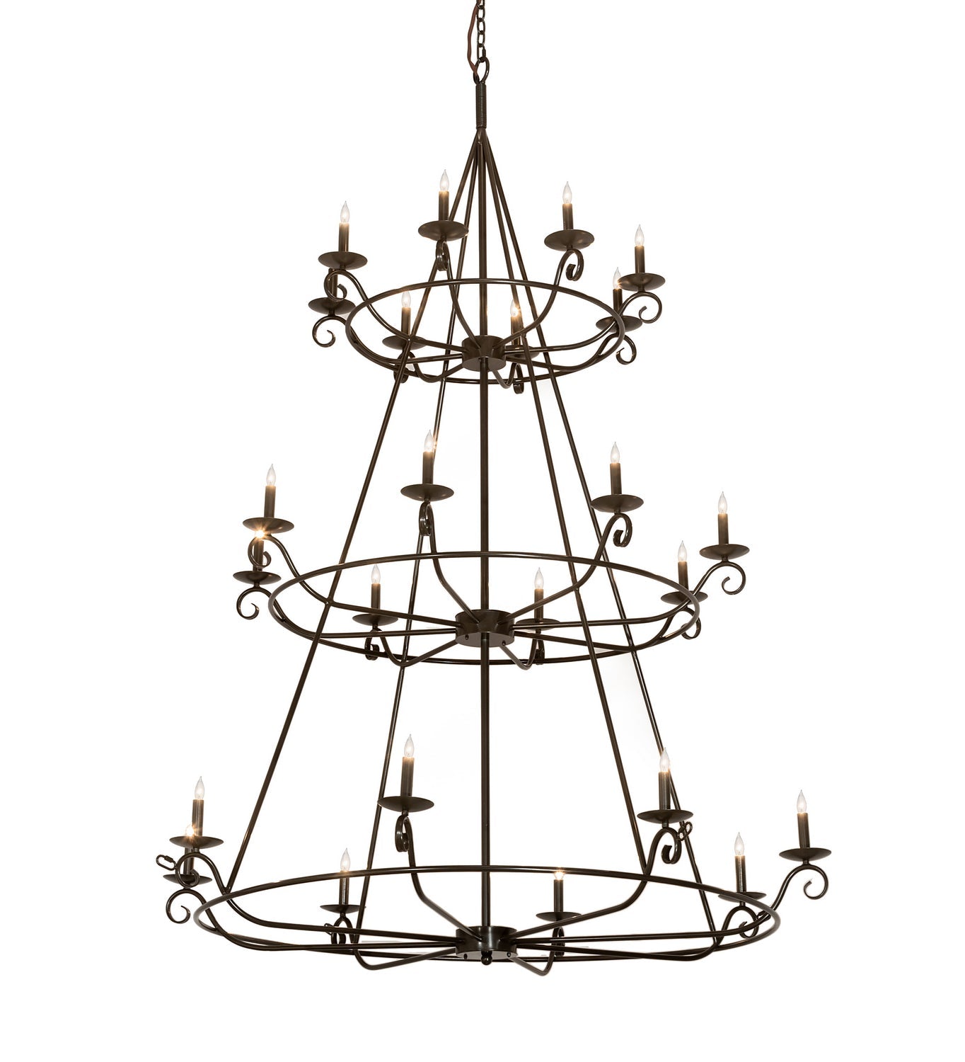24-Light Crystal Chandelier for Dining Room - Modern Elegant Ceiling Light Fixture with LED Bulbs for Home Decor, Wedding, Restaurant & Hotel Lighting