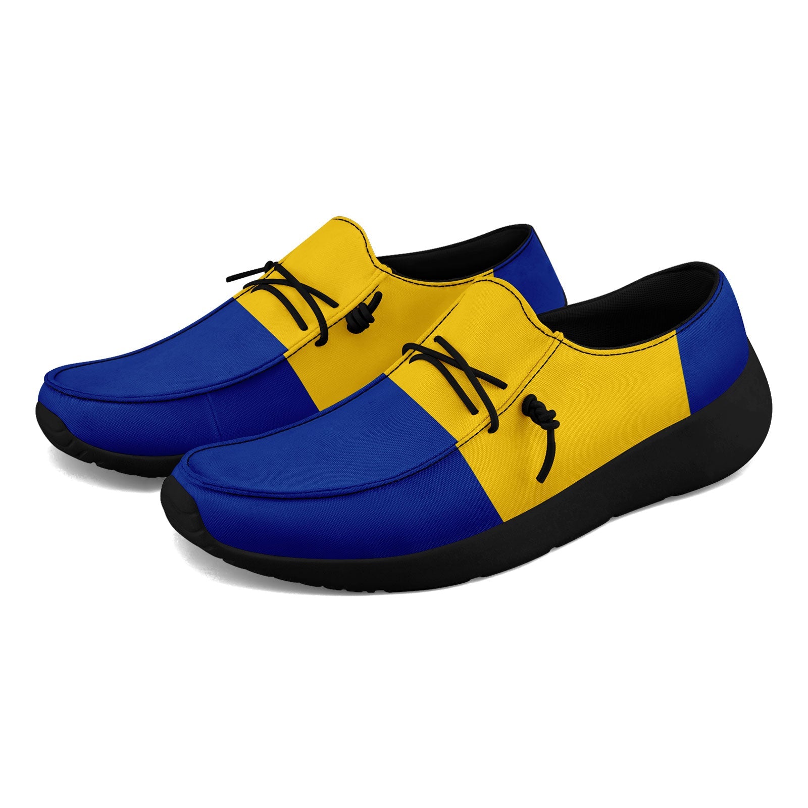 Custom Los Angeles Blue & Yellow Personalized Sneakers - FN018 D020278 - Size 15 - Unique Custom Online Design for Streetwear & Casual Fashion