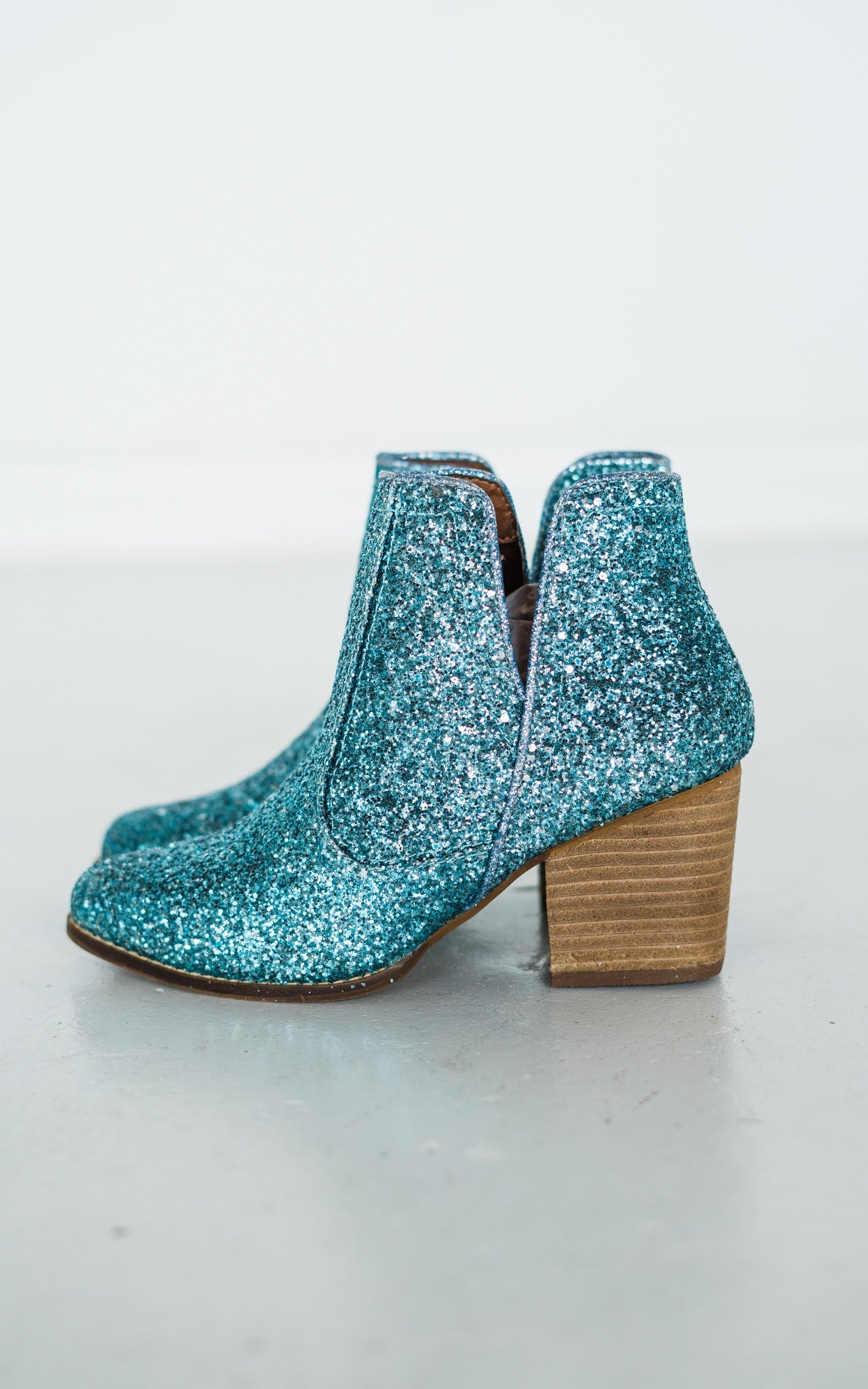 Fiera Booties in Blue | Women's Stylish Ankle Boots for Fall & Winter | Perfect for Casual Outfits, Office Wear & Date Nights