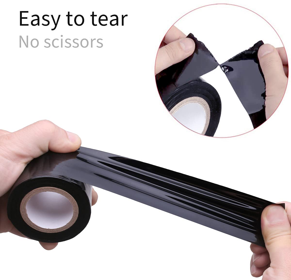 Fetish SM Adult Toy - Sex Restraint Bondage Tape & Static Electrostatic Tape (2 Pack, Black) | BDSM Play, Sensory Restraint, Erotic Roleplay Accessories
