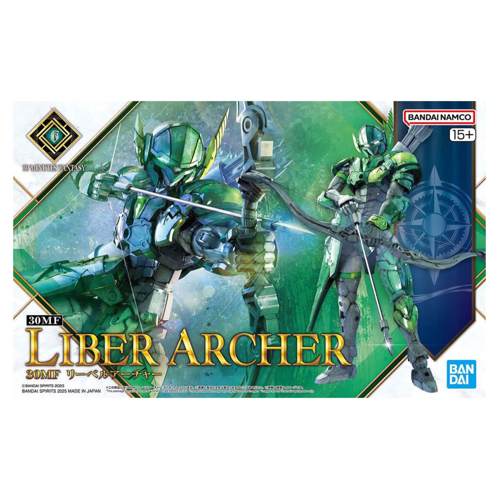 Bandai 30 Minutes Fantasy Liber Archer Model Kit - Anime Action Figure for Collectors & Hobbyists - Perfect for Display, Gifts & Cosplay Accessories