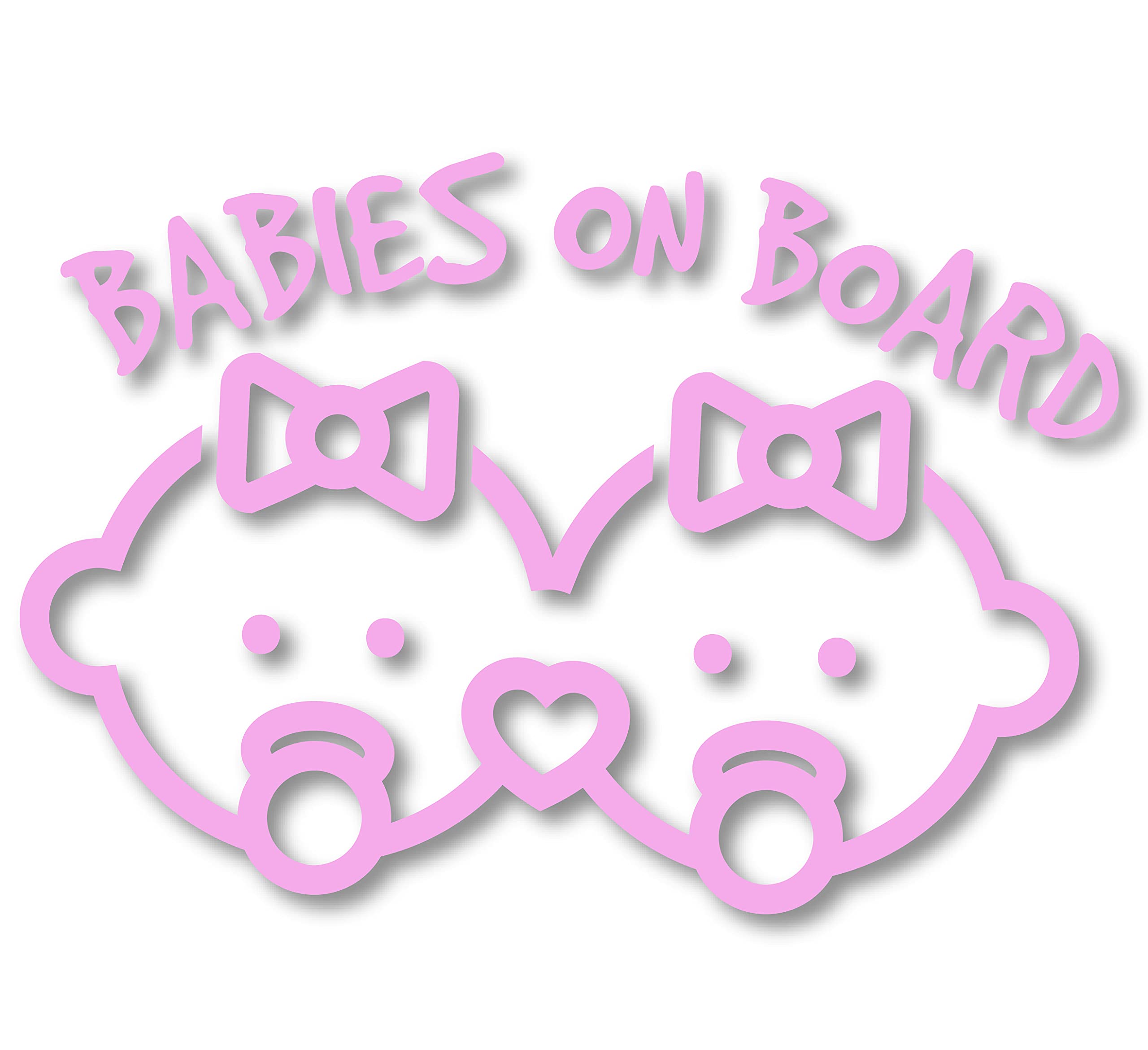Babies on Board Car Sticker - Cute Waterproof Baby Safety Decal for Car Windows | Child Safety Sign for Parents | Perfect for Family Cars, School Pickups & Road Trips