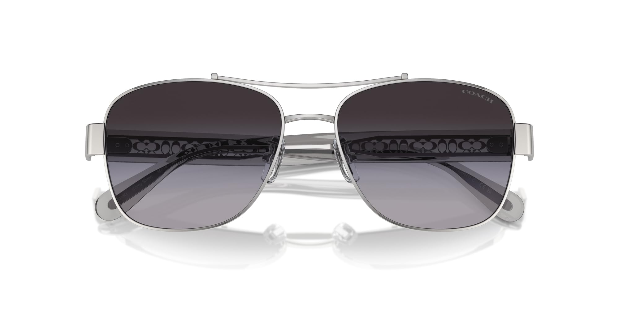 Coach HC7161 Aviator Sunglasses for Women - Polarized UV Protection - Fashionable Retro Pilot Shades for Driving, Beach & Outdoor Activities
