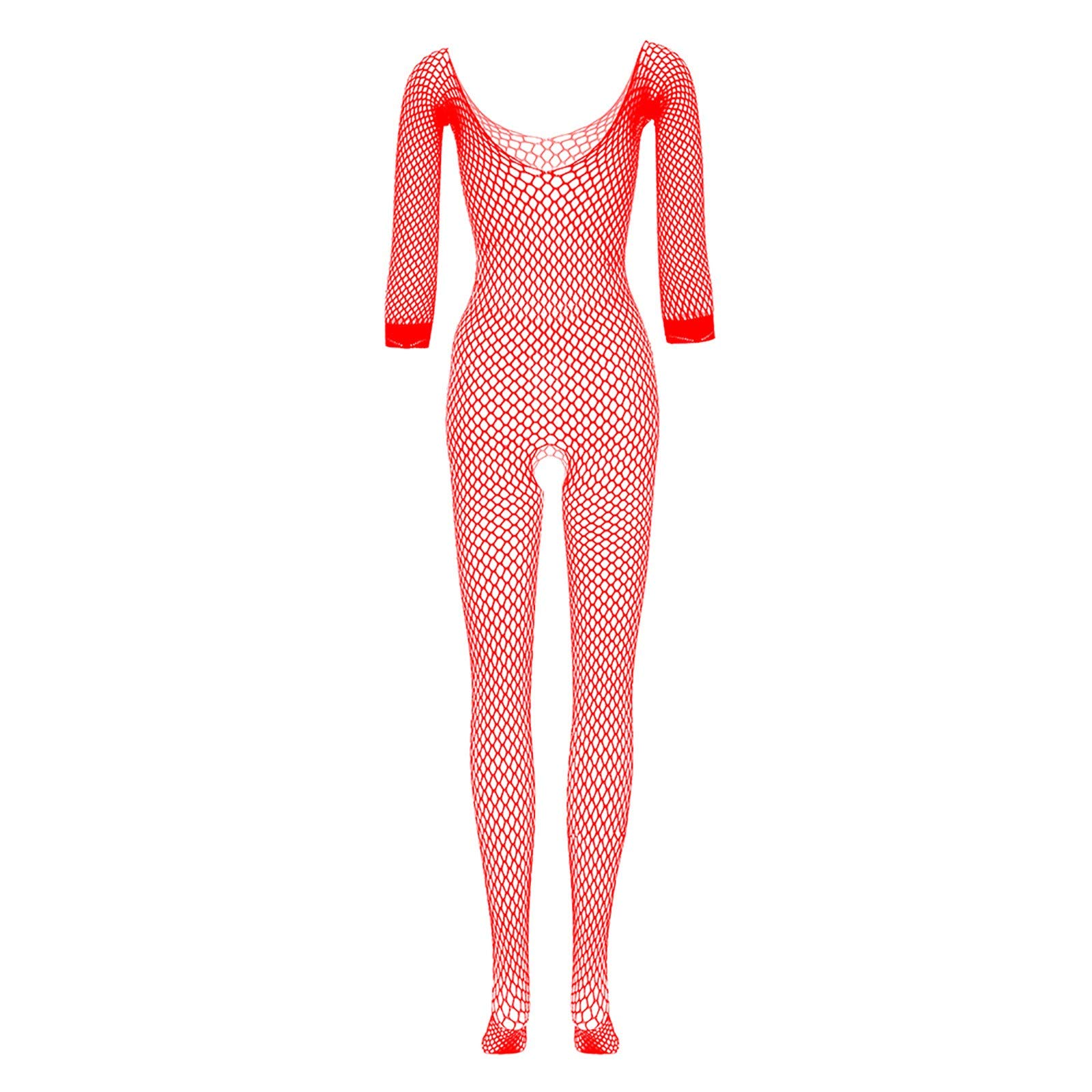 Sheer Lingerie for Women - High Waist Fishnet Stockings, Thigh High Tights & Soft Lace Bodysuit | Sexy Pantyhose for Date Night, Boudoir Photography & Romantic Occasions