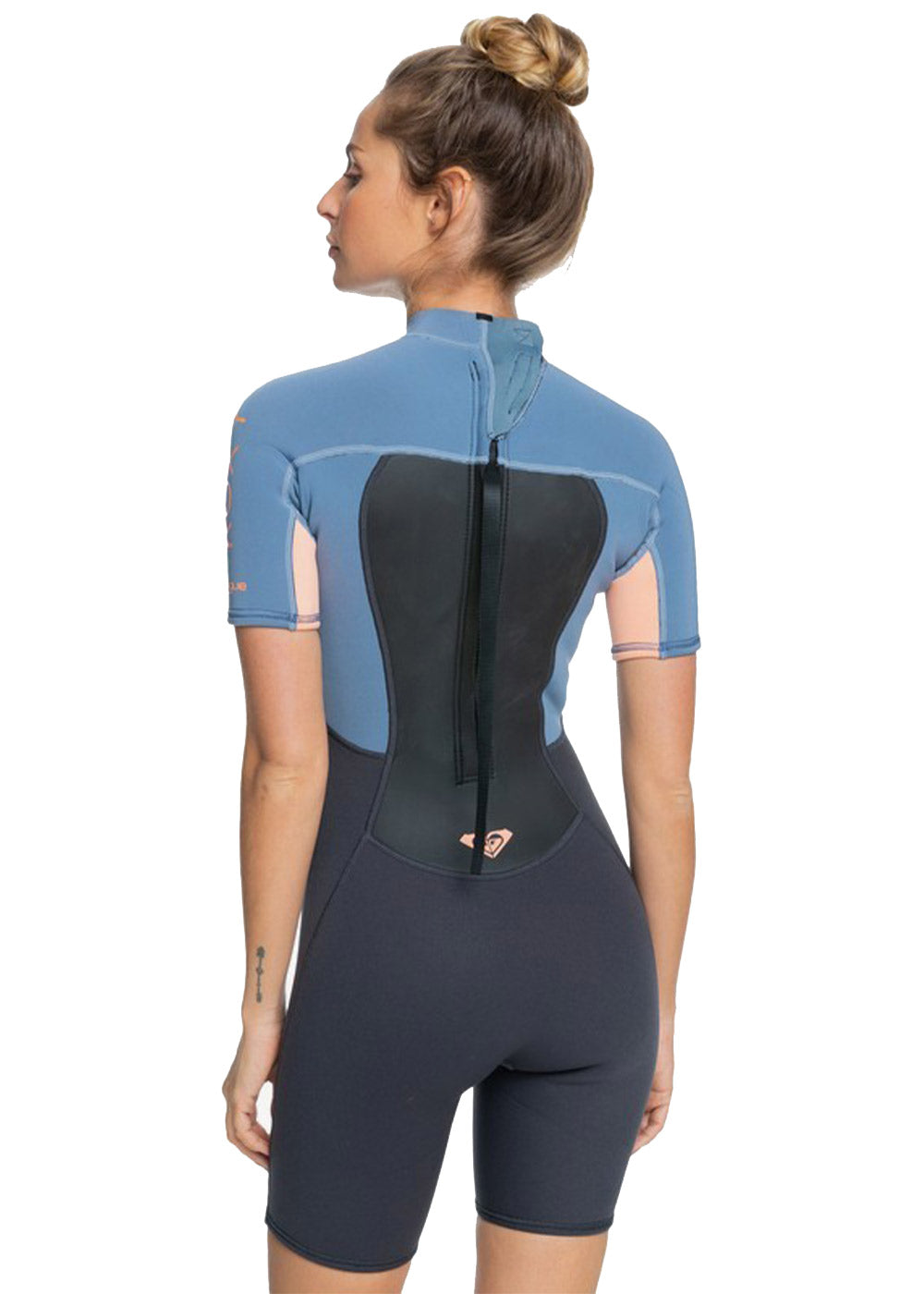 Roxy Women's 2.0mm Prologue Short Sleeve Back Zip Spring Wetsuit - Perfect for Surfing, Swimming & Water Sports