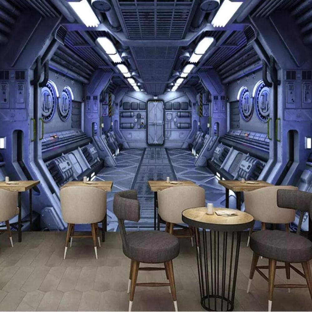 3D Space Capsule Wall Mural - Sci-Fi Starry Sky Universe Wallpaper for Boys Room | Large Photo Wall Art Poster | Perfect for Bedroom, Game Room & Kids Decor