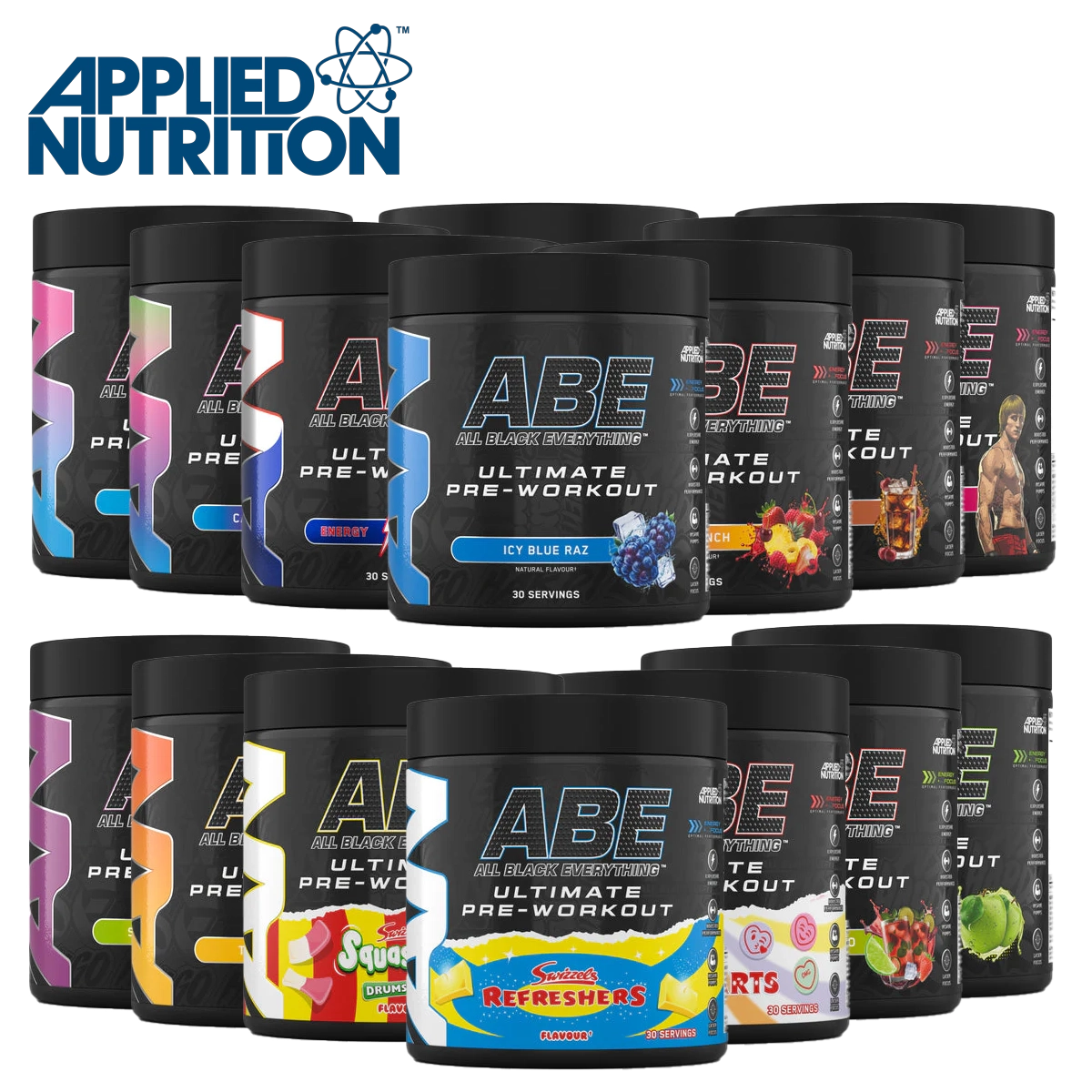 Applied Nutrition ABE (All Black Everything) Ultimate Preworkout Powder 315g - Boost Energy & Performance for Intense Workouts & Gym Sessions