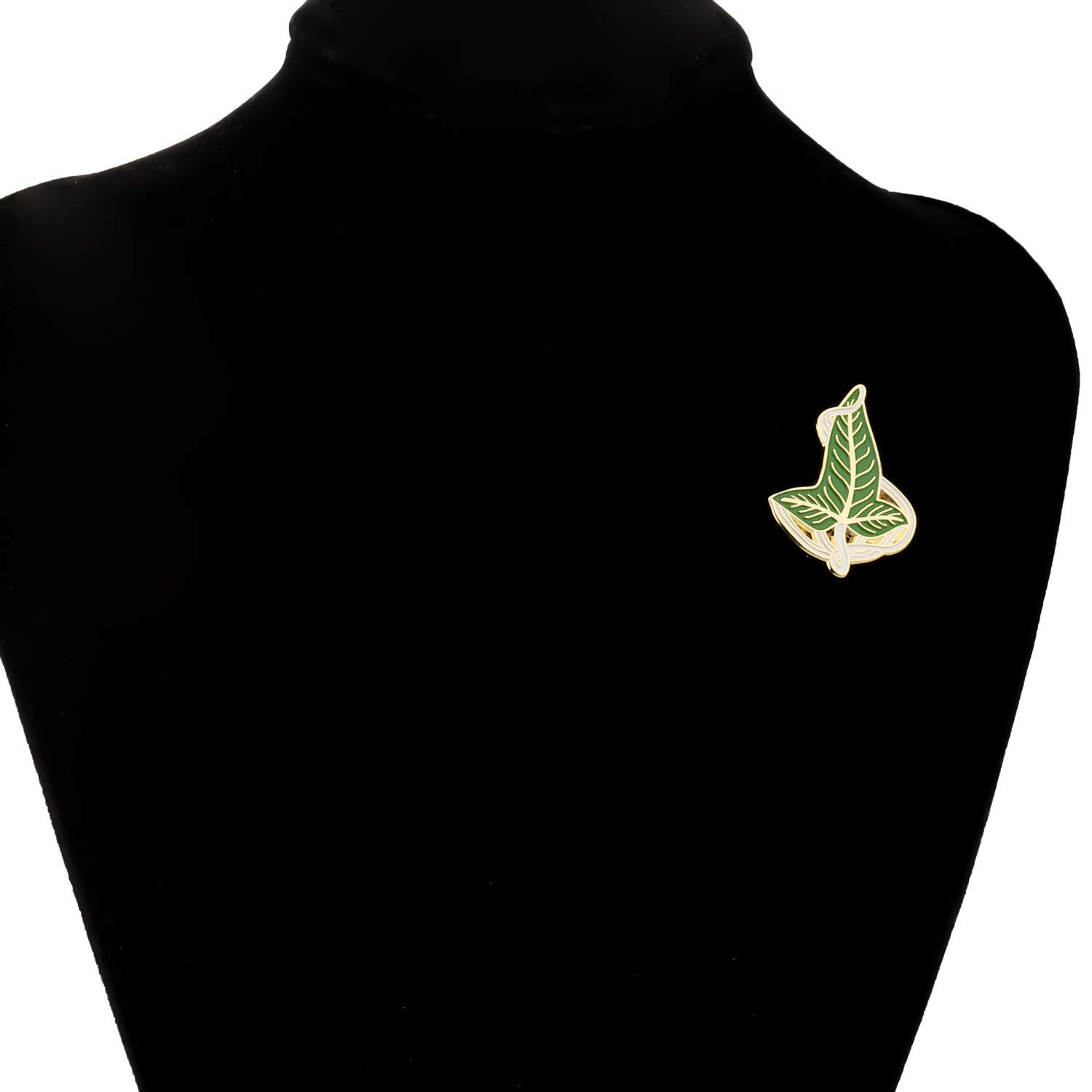 UJIMS Elven Green Leaf Brooch - Lord of the Rings Inspired Jewelry for Women, Movie Fans & BFF Gifts | Elegant Arwen Evening Star Butterfly Pin for Cosplay, Weddings & Special Occasions