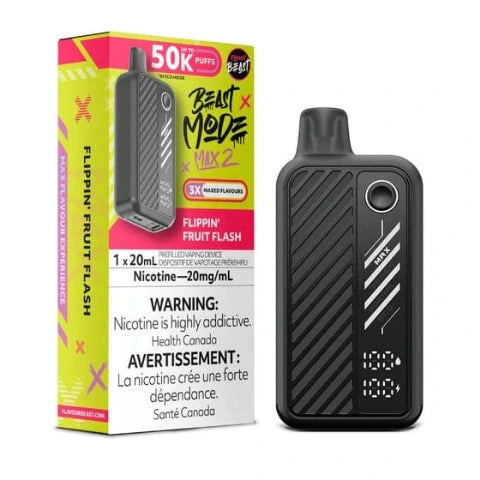Flavour Beast Mode MAX 2 50K Disposable Vape - 50000 Puffs | 20mL E-Liquid Capacity | Long-Lasting Vaping Device for Travel, Work & Social Events