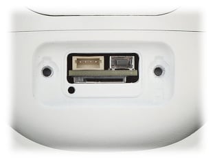 4MP Darkfighter Eyeball Security Camera with SD Slot, IR LEDs, 2-Way Audio & Siren/Strobe Light - Outdoor Surveillance for Home & Business Security (Model: DS-2CD2346G2H-IS2U/SL)