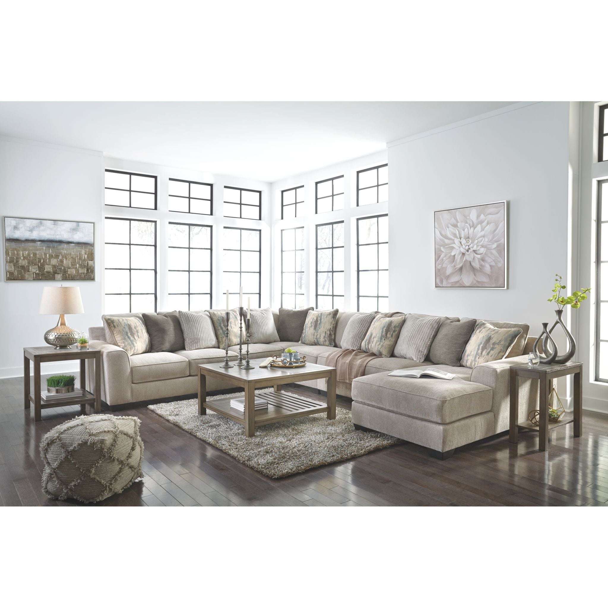 Ardsley 5-Piece Sectional Sofa with Chaise Lounge - Modern L-Shaped Living Room Furniture for Small Spaces, Apartment & Family Home Comfort