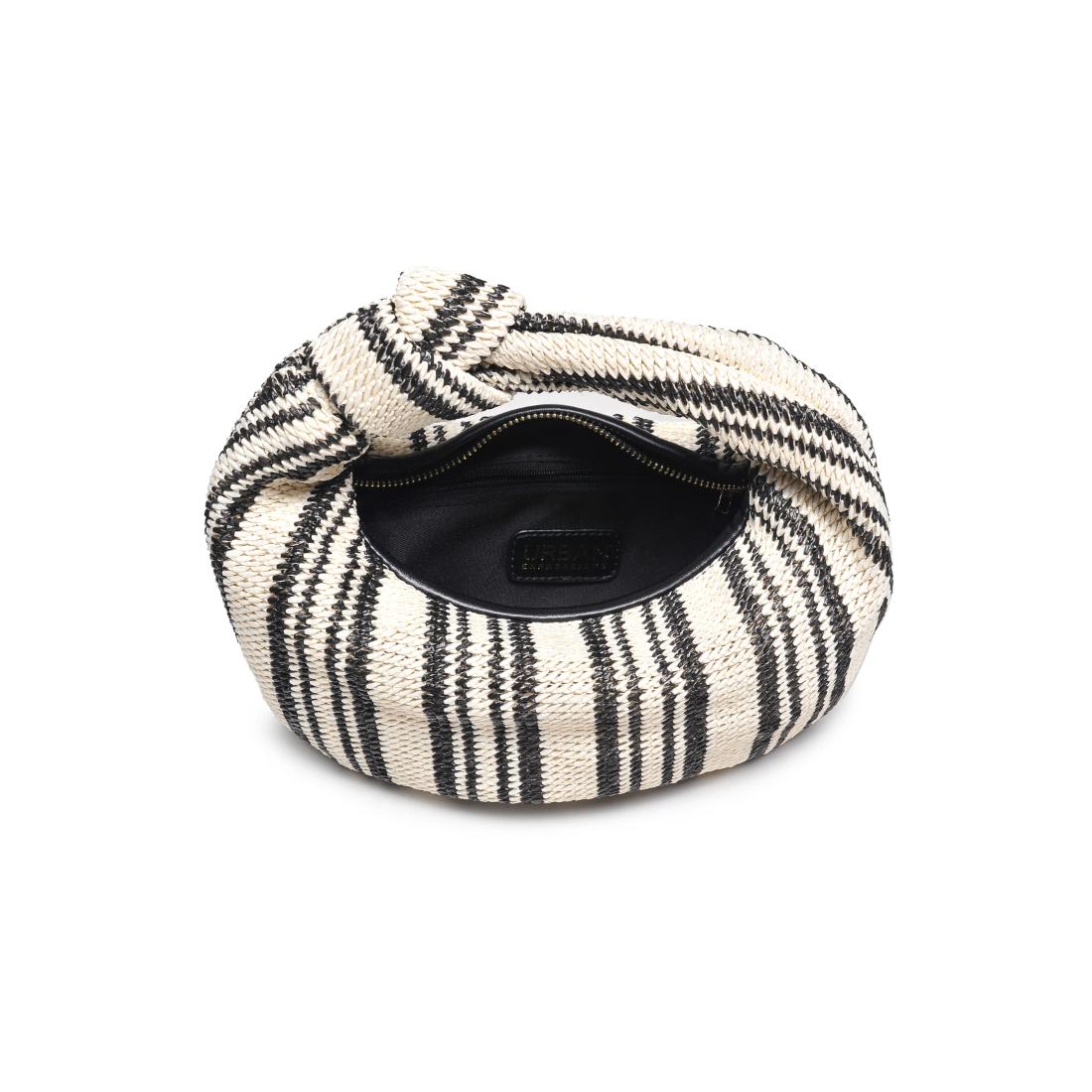 Tracy Striped Clutch Bag for Women - Fashionable Crossbody Purse with Adjustable Strap - Perfect for Parties, Weddings & Evening Events