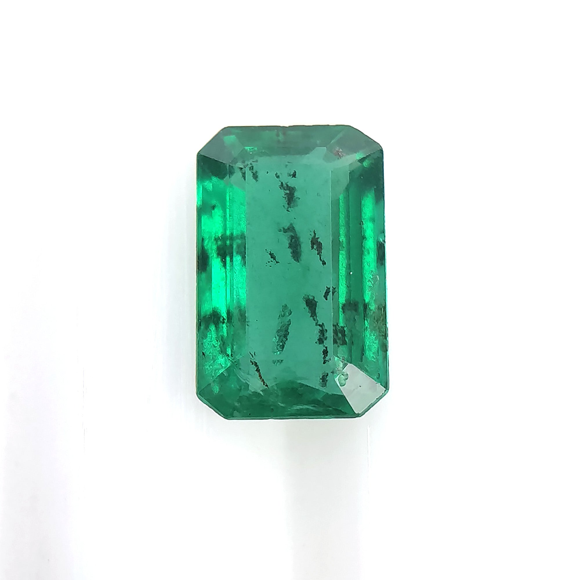 Natural 0.95ct Untreated Green Emerald Octagon Cut Gemstone (8x5mm) - Unheated, Video Included | Perfect for Jewelry Making, Engagement Rings & Collector's Items