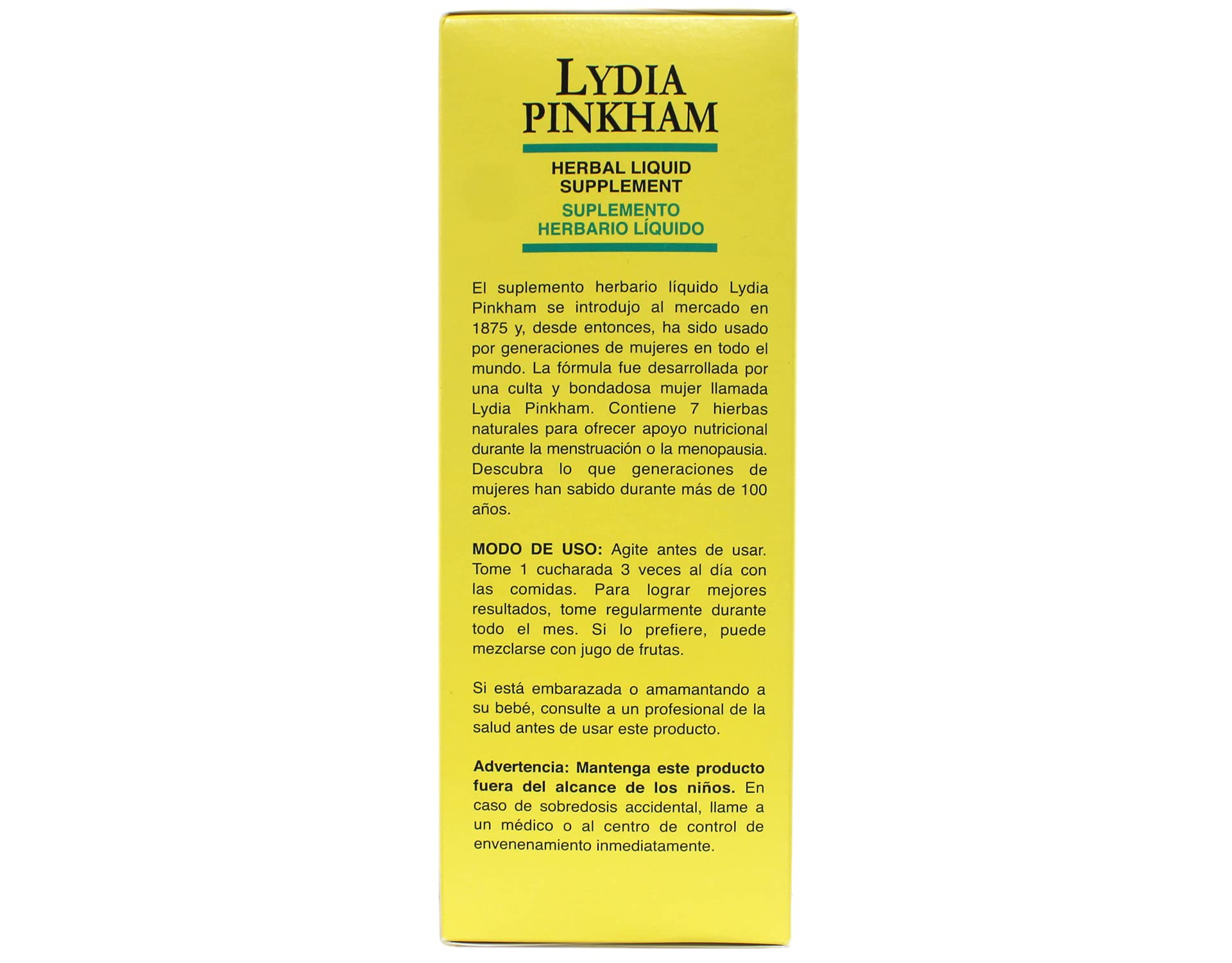 Lydia Pinkham Herbal Liquid Supplement for Women's Health - 16 oz (Pack of 7) - Natural Menstrual & Menopause Support, Hormone Balance Aid - Perfect for Daily Wellness Routine & Herbal Remedy Needs